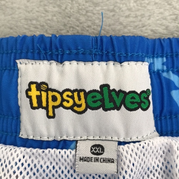 Tipsy Elves Men's Board  of Paradise Swim Trunks Size XXL New - Picture 4 of 12